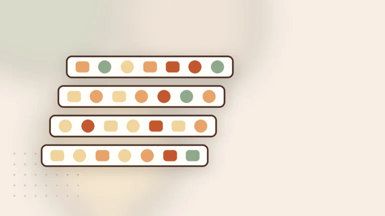 Illustration: stacked freeze-dryer trays with pieces of food
