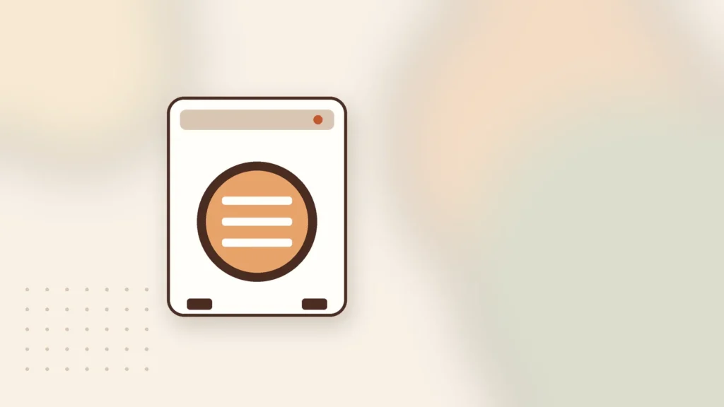 Illustration: a home freeze dryer drawn as a simple appliance with trays behind a round window